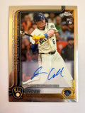2025 Topps Chrome Isaac Collins Auto RC Gold /50 RA-IC Milwaukee Brewers
