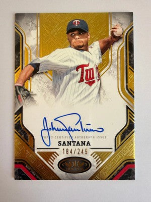 2025 Topps Tier One Johan Santana Prime Performers Auto /249 PPA-JS Twins
