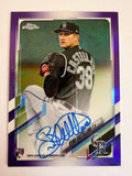2021 Topps Chrome Ryan Castellani Auto RC Purple /250 RA-RC Colorado Rockies