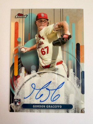 2025 Topps Finest Gordon Graceffo Auto RC FA-GG St Louis Cardinals