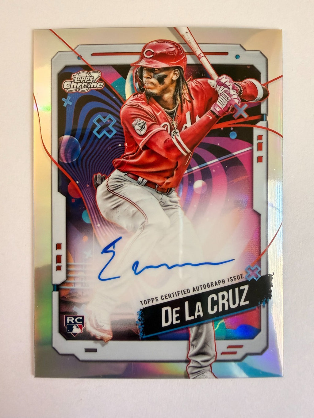 Elly De La Cruz 2024 Topps Cosmic Chrome Variation Rookie Auto RC #CCA-ED Reds