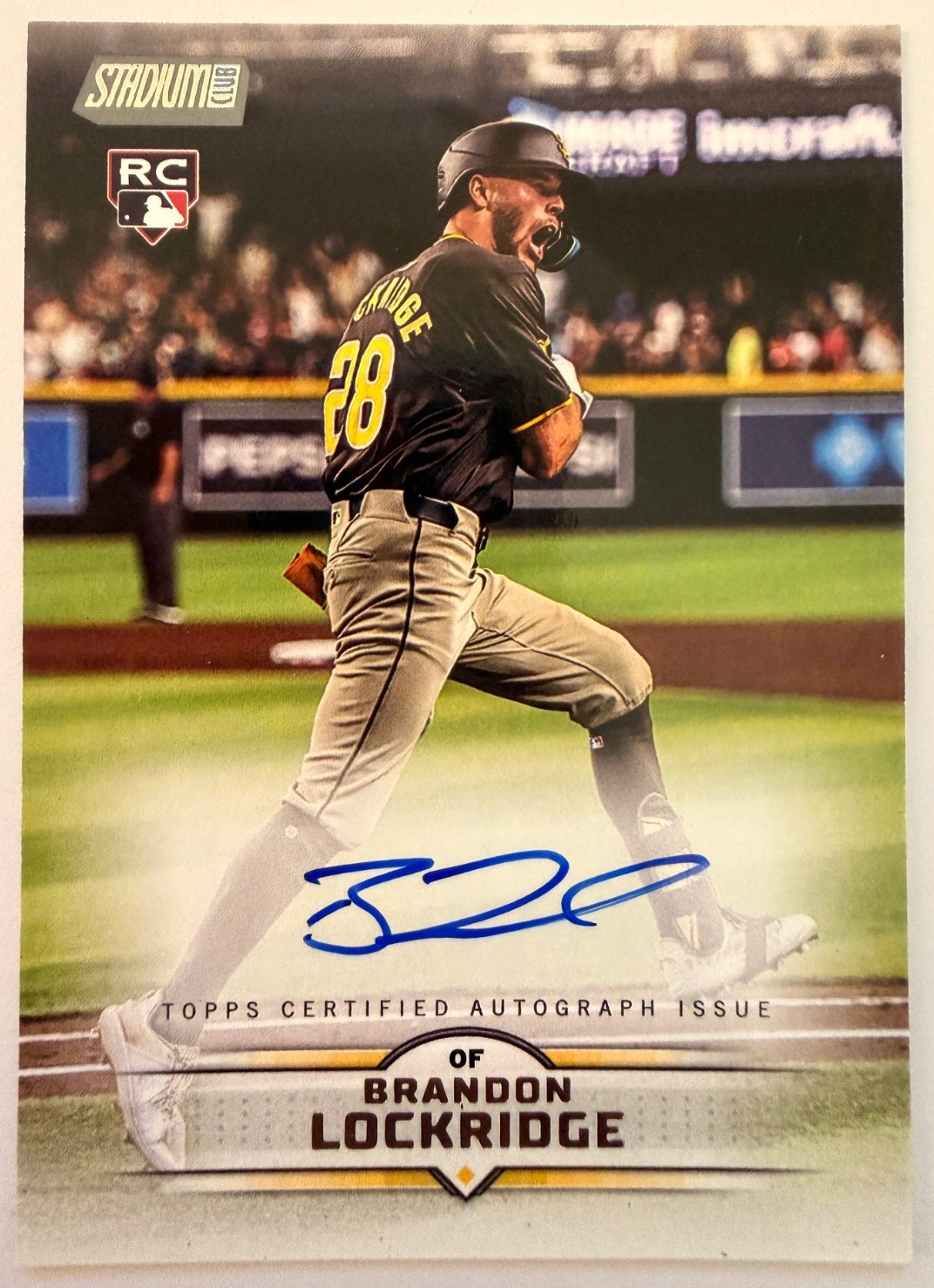 Topps 2025 Stadium Club Brandon Lockridge #SCBA-BLO Auto RC San Diego Padres