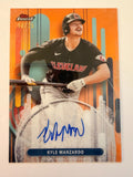2025 Topps Finest - Finest Autographs Kyle Manzardo #FA-KM Orange Refractor /25