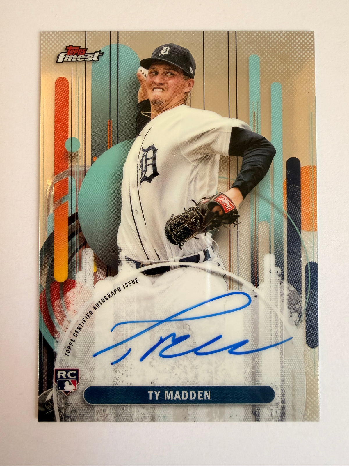 Ty Madden 2025 Topps Finest auto front