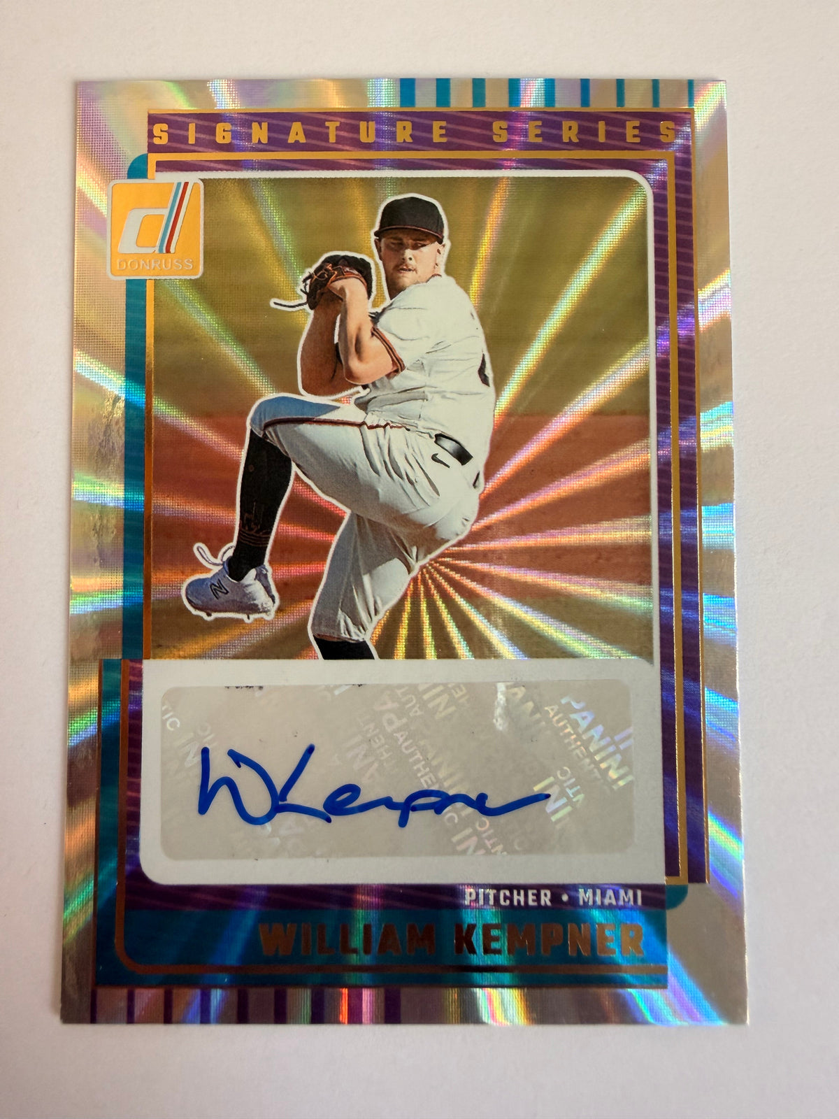 William Kempner 2025 Panini Donruss Signature auto front